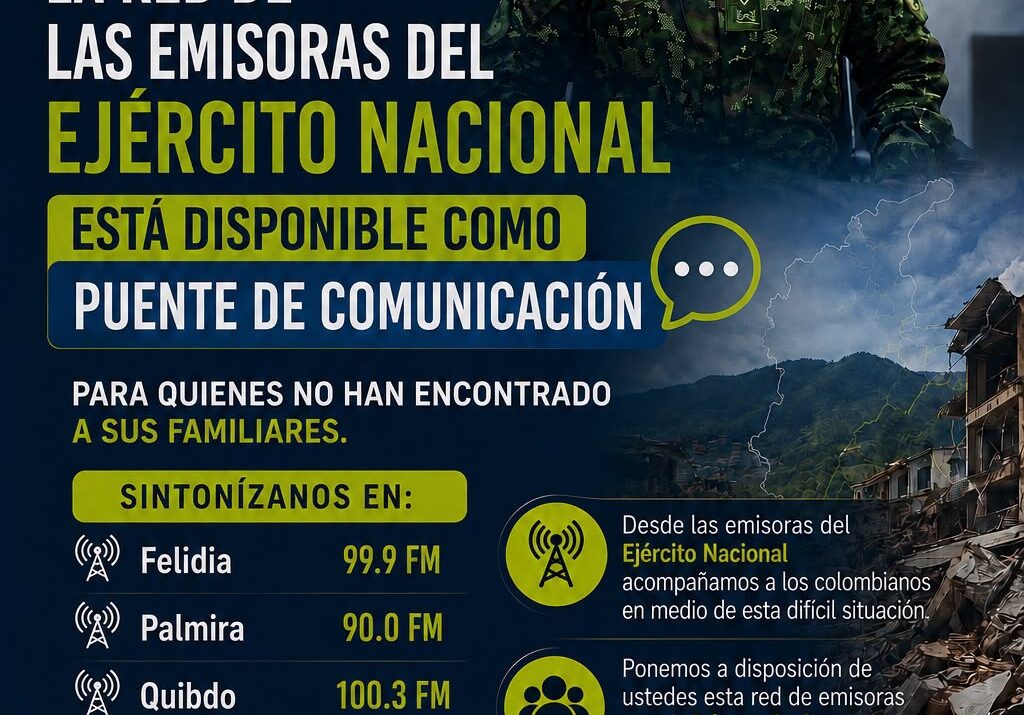 Emisoras del Ejército te ayudan tras el terremoto en Colombia Ruta Noticias