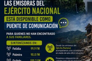 Emisoras del Ejército te ayudan tras el terremoto en Colombia Ruta Noticias