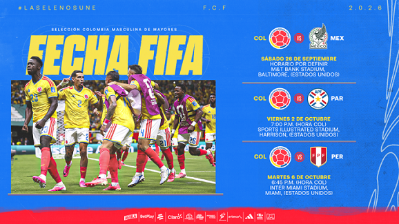 Selección Colombia de Mayores confirma rivales Ruta Noticias