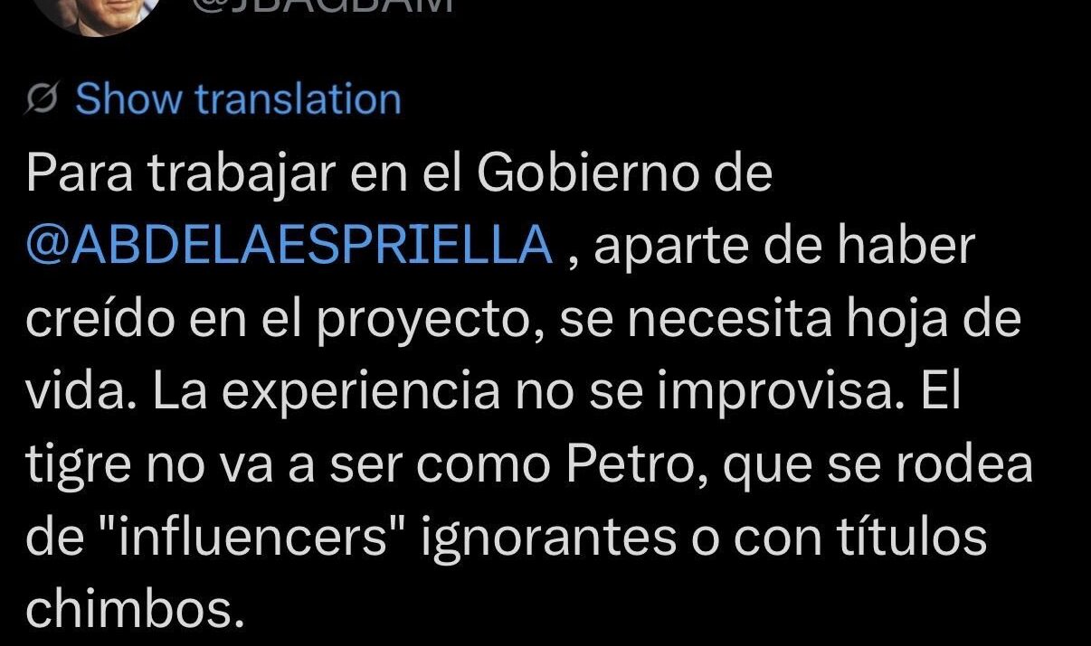 Nombramiento de bodeguero de Abelardo De La Espriella Ruta Noticias