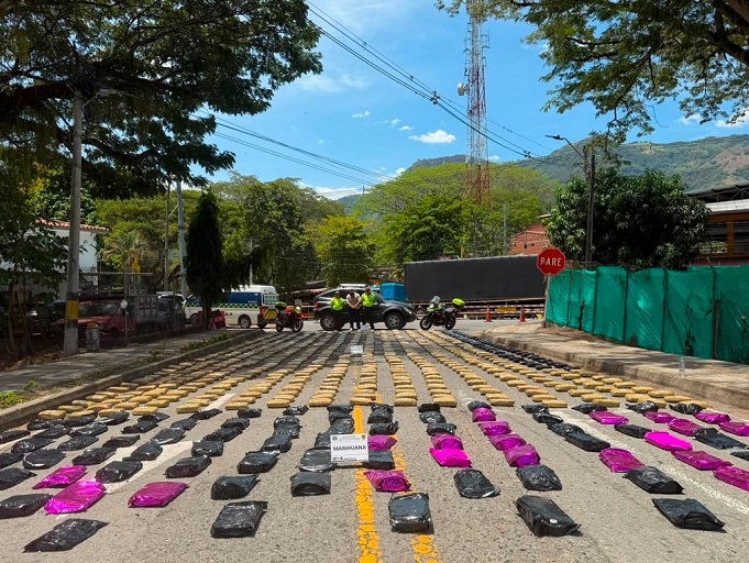 Decomiso de marihuana La Pintada Ruta Noticias