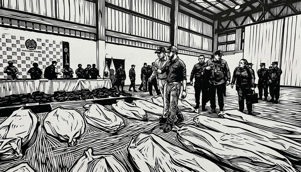 Caricatura Abelardo De La Espriella caminando entre muertos Ruta Noticias