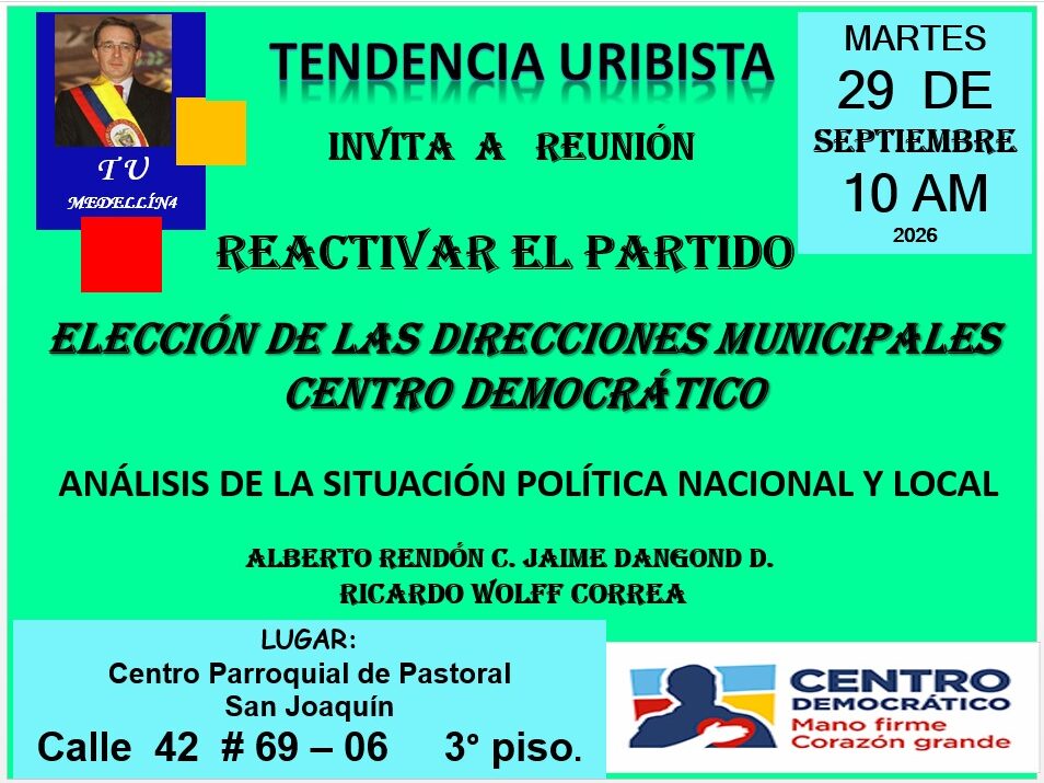 Centro Democrático en los municipios Tertulia de Tendencia Uribista Ruta Noticias