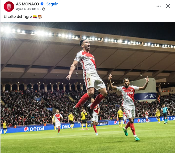 AS Mónaco Radamel Falcao García Ruta Noticias