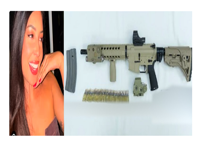 Fusil Colt 5.56 calibre y Wendy Durán, Sociallywendy Ruta Noticias