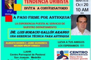 Luis Horacio Gallón charla de Tendencia Uribista Ruta Noticias