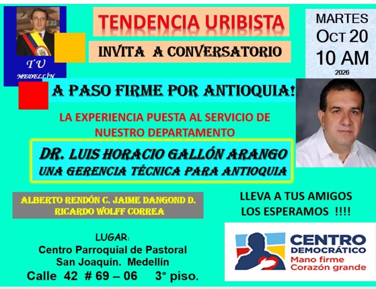 Luis Horacio Gallón charla de Tendencia Uribista Ruta Noticias