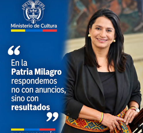 Paola Holguin ministra de Cultura Ruta Noticias