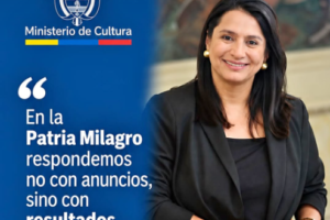Paola Holguin ministra de Cultura Paola Holguín Ruta Noticias